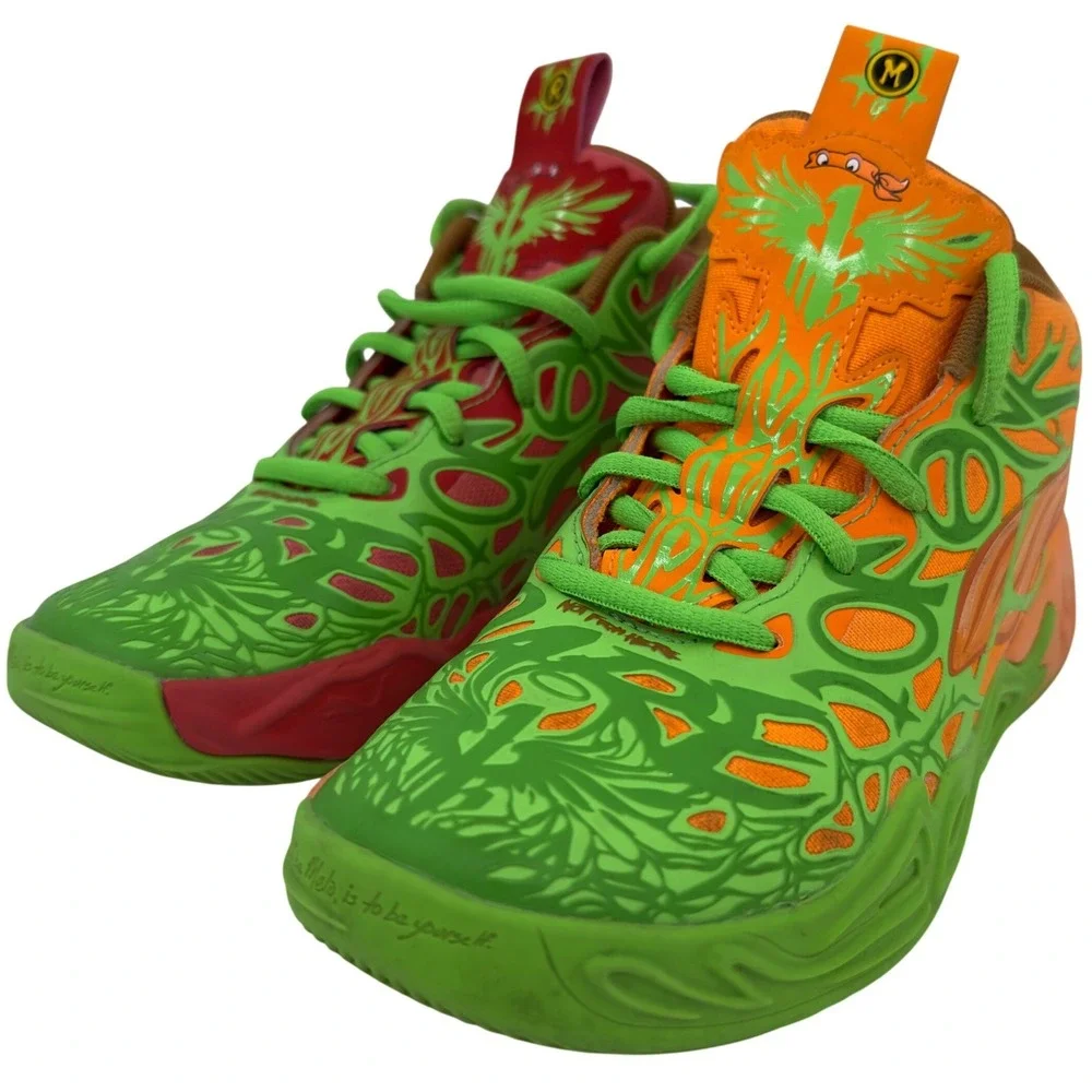 Puma Lamelo Ball MB 04 Teenage Mutant Ninja Turtles Leonardo Michelangelo Sz 1C